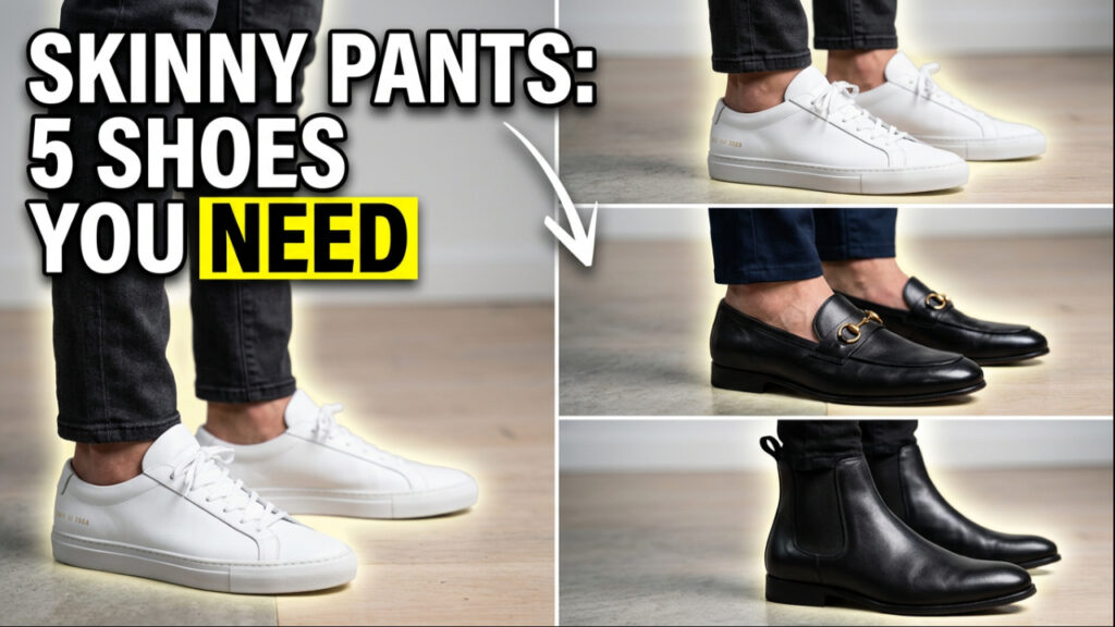 fashion tips shoes to wear with skinny trousers