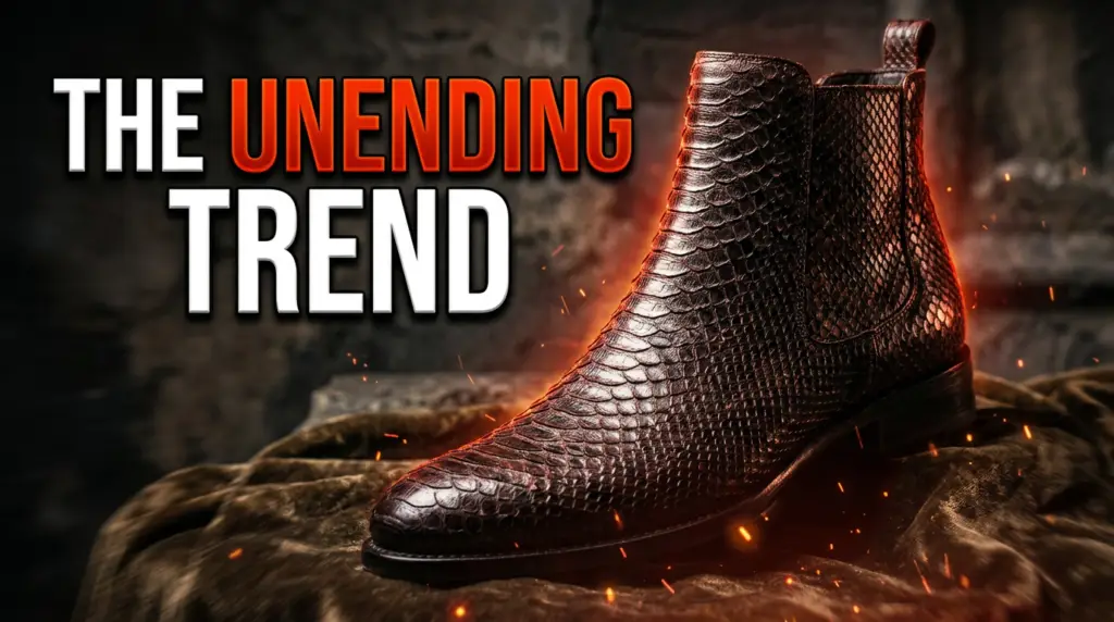 Shoes with Snakeskin