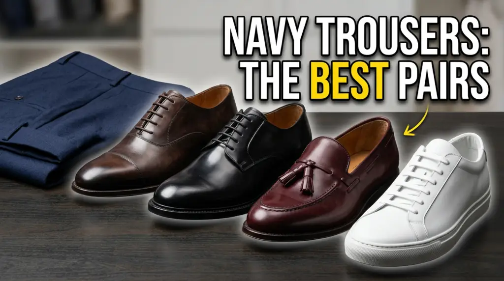Colour Shoes With Navy Trousers