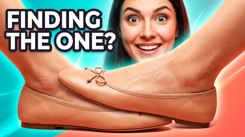 Ballerina-style ballet flats worn for everyday comfort